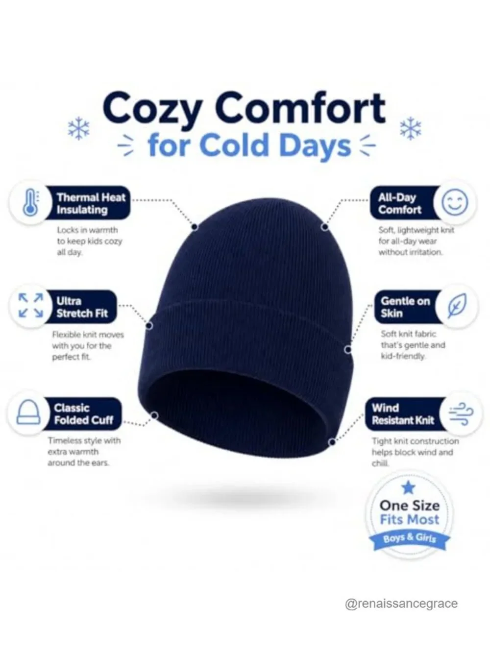 12 Pack Kids Winter Beanies Acrylic Skull Caps Cold Weather Hats